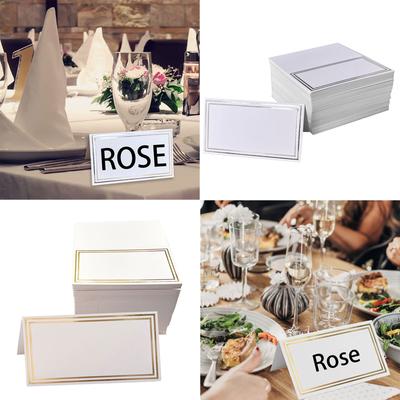 50pcs Table Setting Name Cards for Birthday Parties Name Cards Set Seating Cards