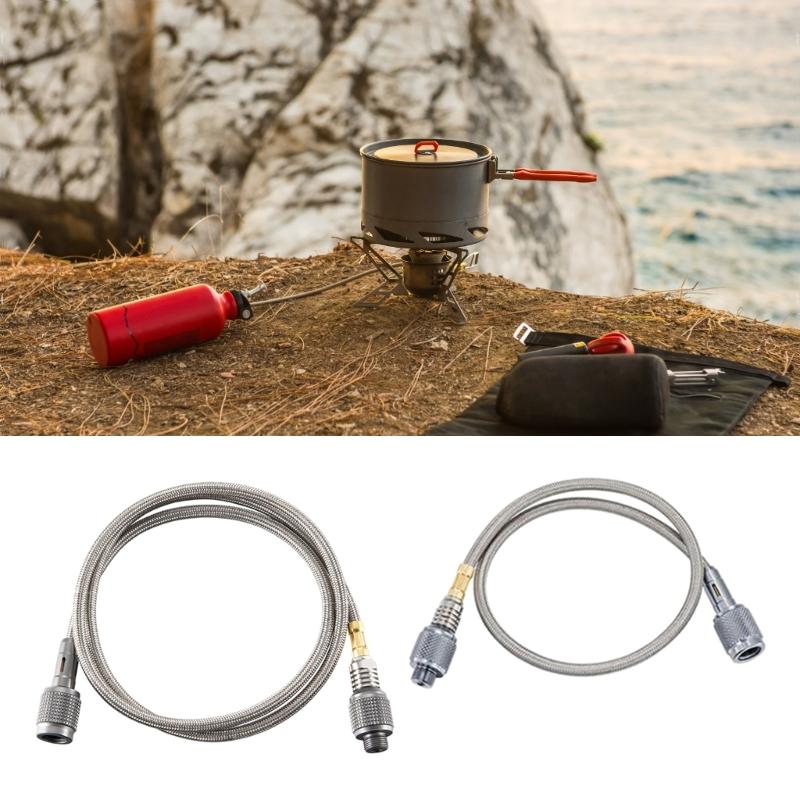 Barbecue Stove Gas Tank Accessories Connecting Pipe Propane Threaded Extension Tube Alloy High Pressure Hose Connector