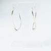 Great TIFFANY&Co. Pierce Open Heart Medium Hoops for both ears Silver AG925 Women Used