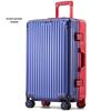 Premium Aluminum-Magnesium Alloy Suitcase with Universal Wheels - Fashionable Hard Shell Luggage for Students