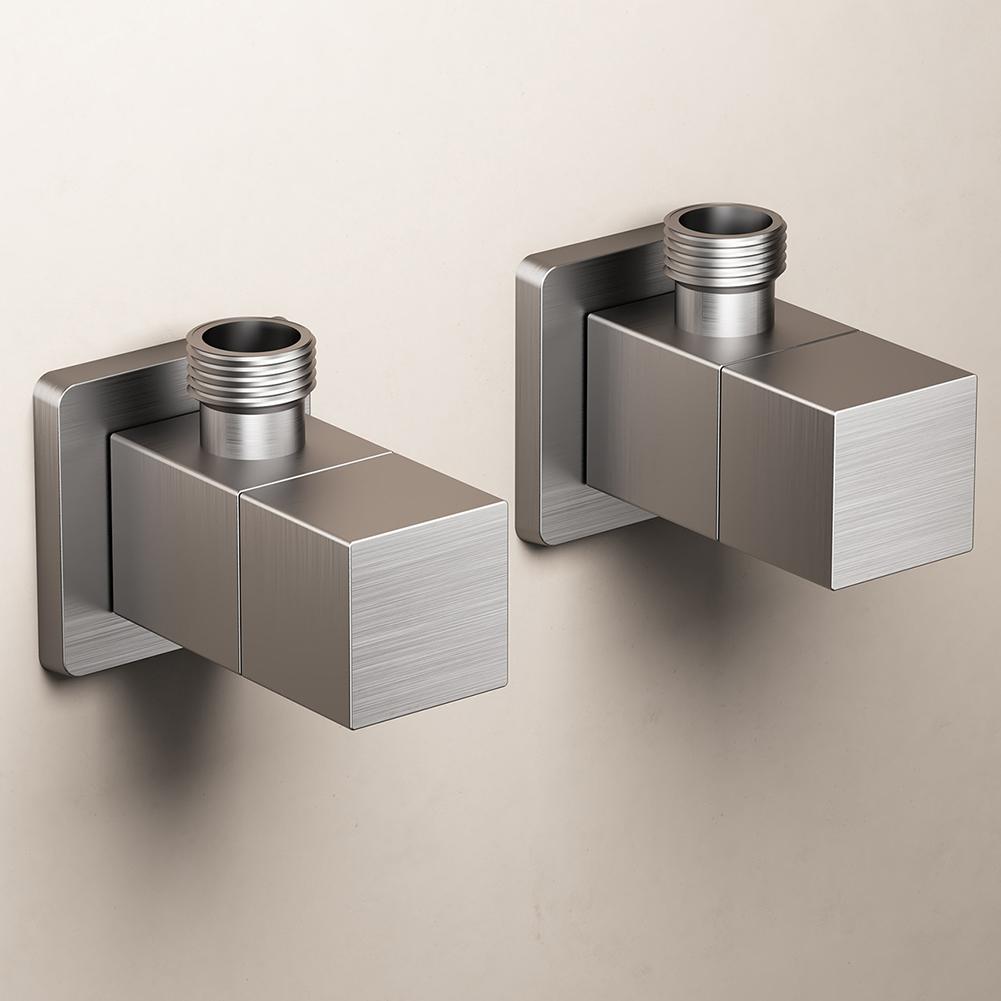Angle Valve Toilet Angle Valve Electroplating Brushed Hand Grip Angle Handwheel Hot And Cold Water Inner Diameter