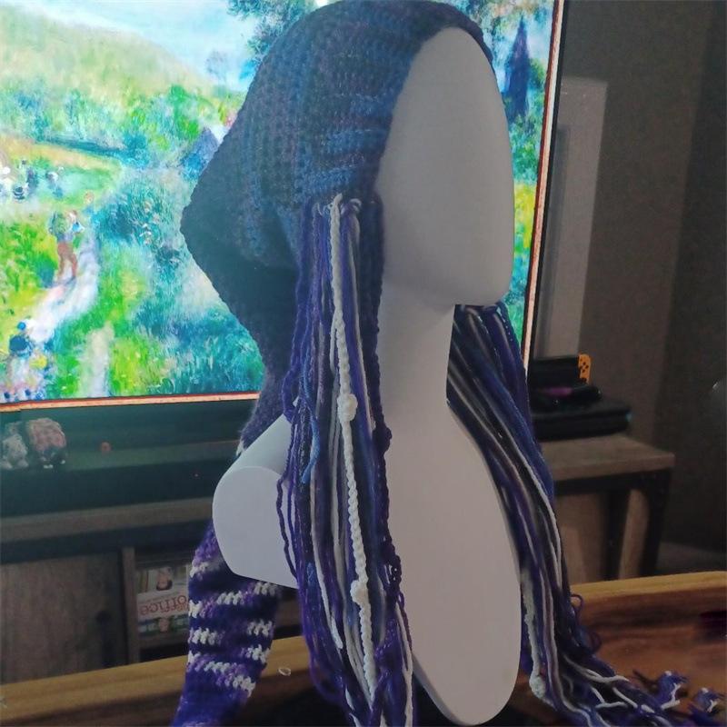 New Handmade Crocheted Funny Personalized Witch Hat Halloween Adult Hat