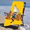 Serviette de plage à motifs Pippi Longstocking - douce, absorbante, séchage rapide, lavable en machine - parfaite pour la natation, le camping, la plage