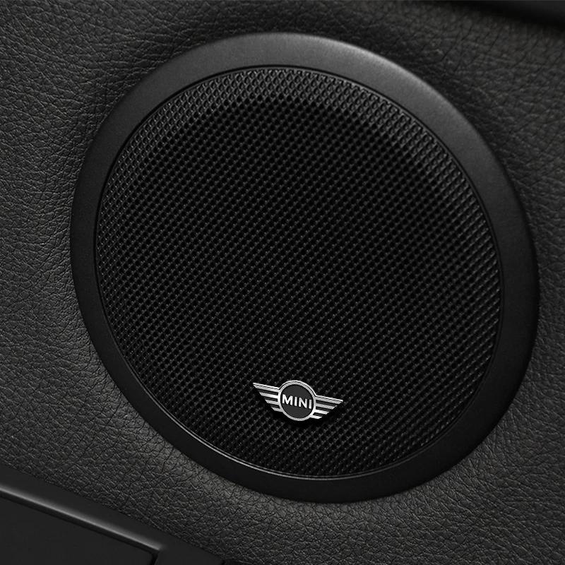 Abzeichen Aluminium 3D Auto Audio Aufkleber Auto Innenraum Dekoration Zubehör Für BMW Mini Cooper F54 F55 F56 R56 SONE Roadster Coupe