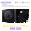 NEW-Universal 140Mm Diameter Truck Speedometer Odometer 0-125Km/H 9-36V Battery Powered With Backlight