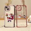 Ae120 Merry Christmas Santa Design Electroplated TPU Phone Cases for Samsung A54 A12 A14 S23 S24 Ultra A55 A15 S20 S21 FE Four Corner Protection Cover