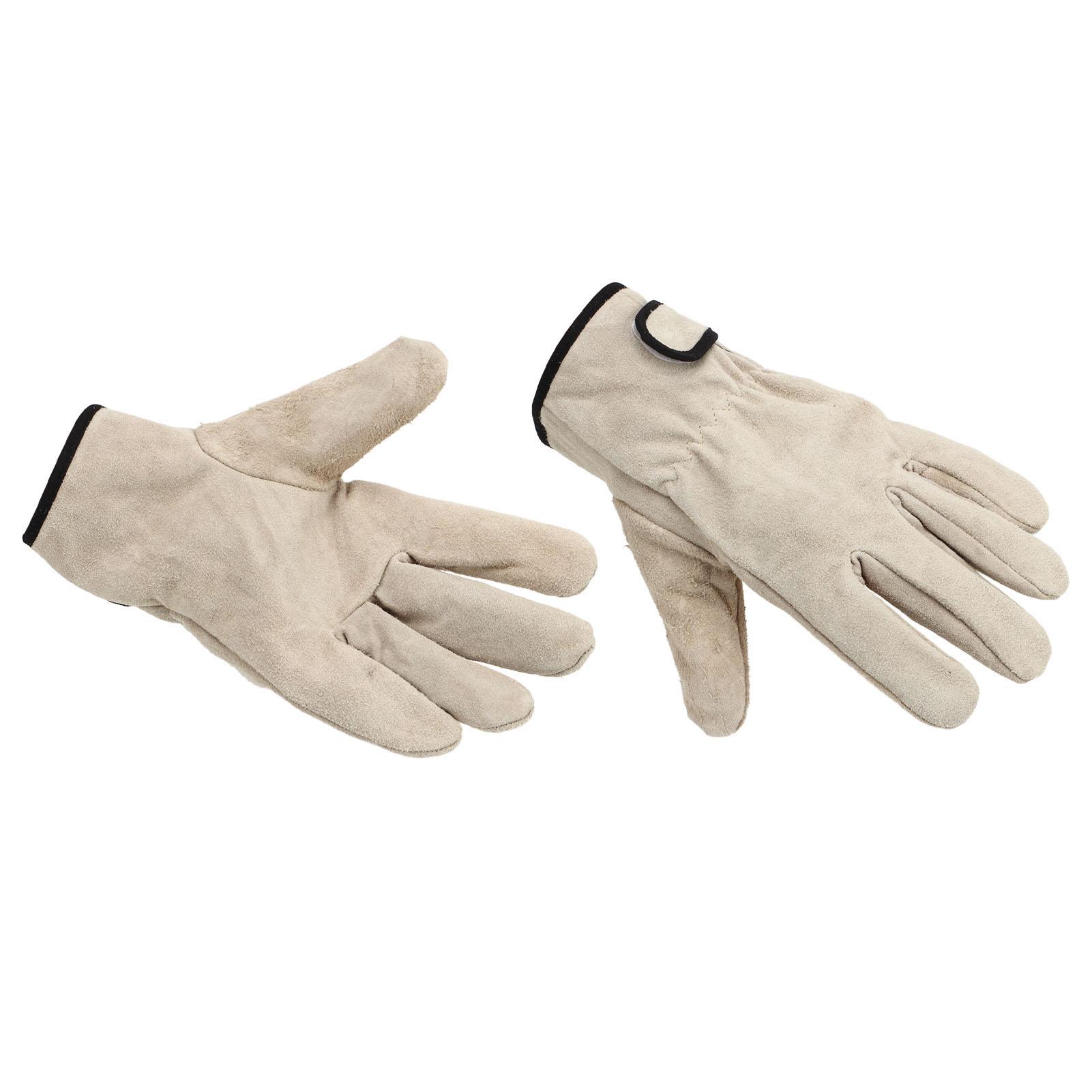 

Перчатки из коровьей кожи, прочные изоляционные кожаные перчатки, перчатки для барбекю, кемпинга, вождения, сварки