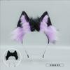 Cat Ear Headband Wolf Tail Set - Plush Animal Ear Hair accessory Kit with Fox Ears, Cosplay Furry Costume Props