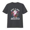 Just A Girl Who Loves Axolotls Cute Axolotl Kids T Shirtn Girls Shirt Vintage Washed Fashion Top For Everyday Wear Homme