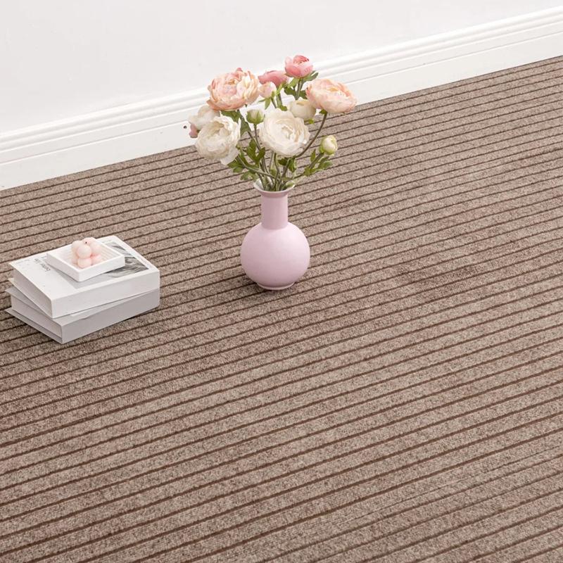 1 Piece of Washable Striped Classic Carpet Roll Reusable Pad DIY Self-adhesive Removable Floor Commercial 40 * 3cm