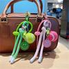 Smile Tennis Keychain For Backpack Decoration And Female Gift With Practical Nylon Rope Bags Pendant Bag Accesories