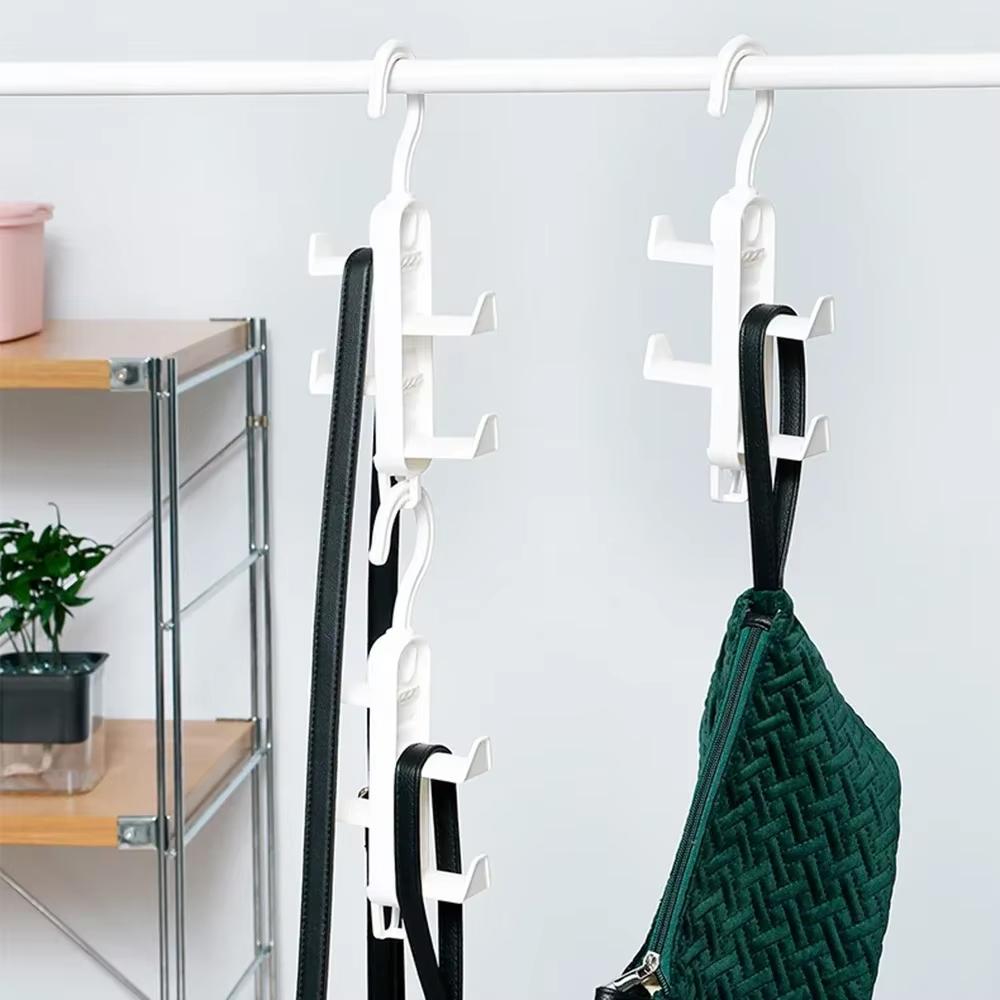 1-4pcs Bag Storage Tool Wardrobe Storage Multifunctional Clothes Rack Non Perforated Hanging Hook Plastics Wardrobe Accessories
