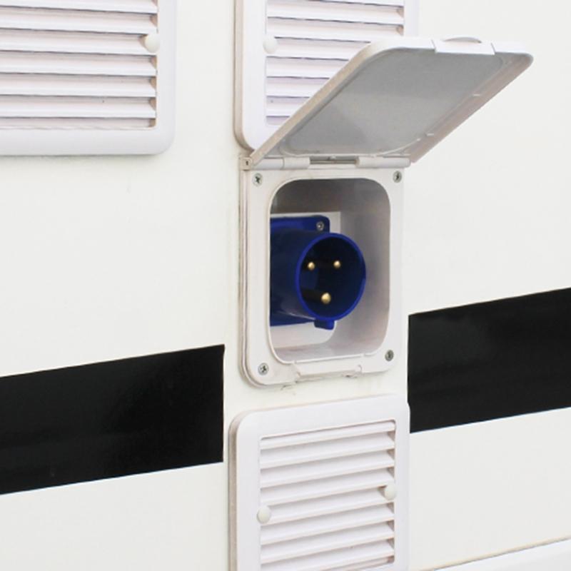 RV Generator Power Adapter 16AMP 3Pin 220V-250V Flush Hook Up Socket