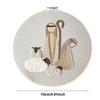 Anfänger Krippen Stickset Krippen Bastelset Stick-Ornament-Set Mit Farbigem Garn Für Anfänger Männer