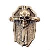 Retro Skull Copper Pendant Decorative Skull Charm For Handmade Craft Jewelry Making Embroidery Clothing Embellishment
