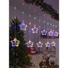 Christmas Decoration Atmosphere Lights Star Christmas Tree Round Colorful Curtain Lights Surprise Party Hotel Creative Decoration Lights