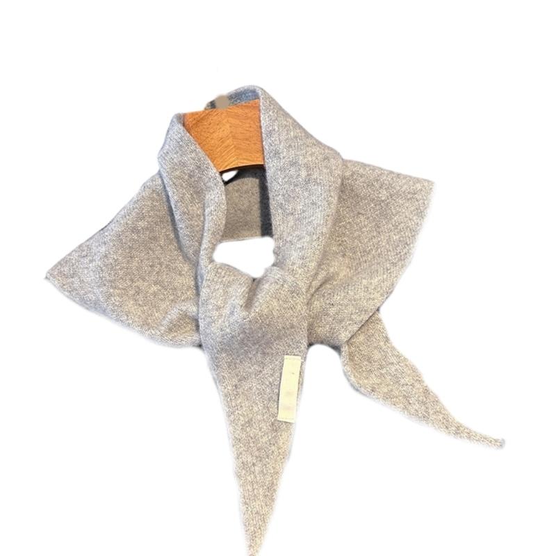 Wool Knit Triangle Scarf For Women Delivering Warmth And Wind Protective In Winter For Commuting