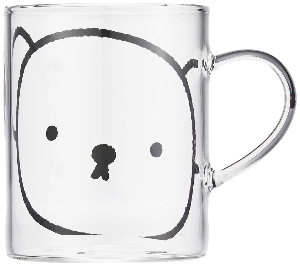 Space Joy Miffy Selfie 8644005SB Mug, Heat-Resistant Glass, 330ml, Microwave-Safe, Boris, Clear, 7.5cm Diameter,
