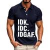 Men's Casual Letter Print Short Sleeve T-Shirt for Everyday Wear