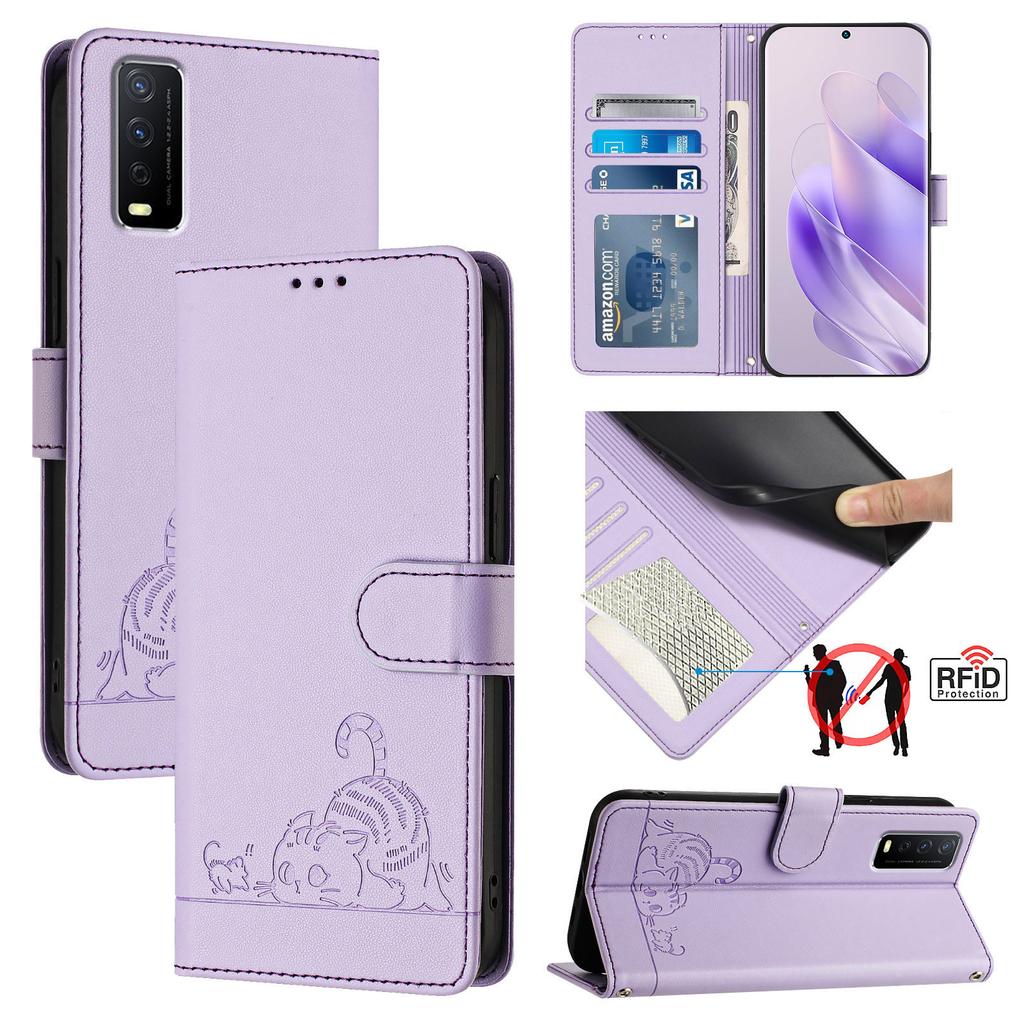 Luxury Magnetic Flip Leather Wallet Case For VIVO Y20g Y20a Y20s Y19 Y18 Y17 Y12 Y11 Y03 Y02 Shockproof Stand Cover