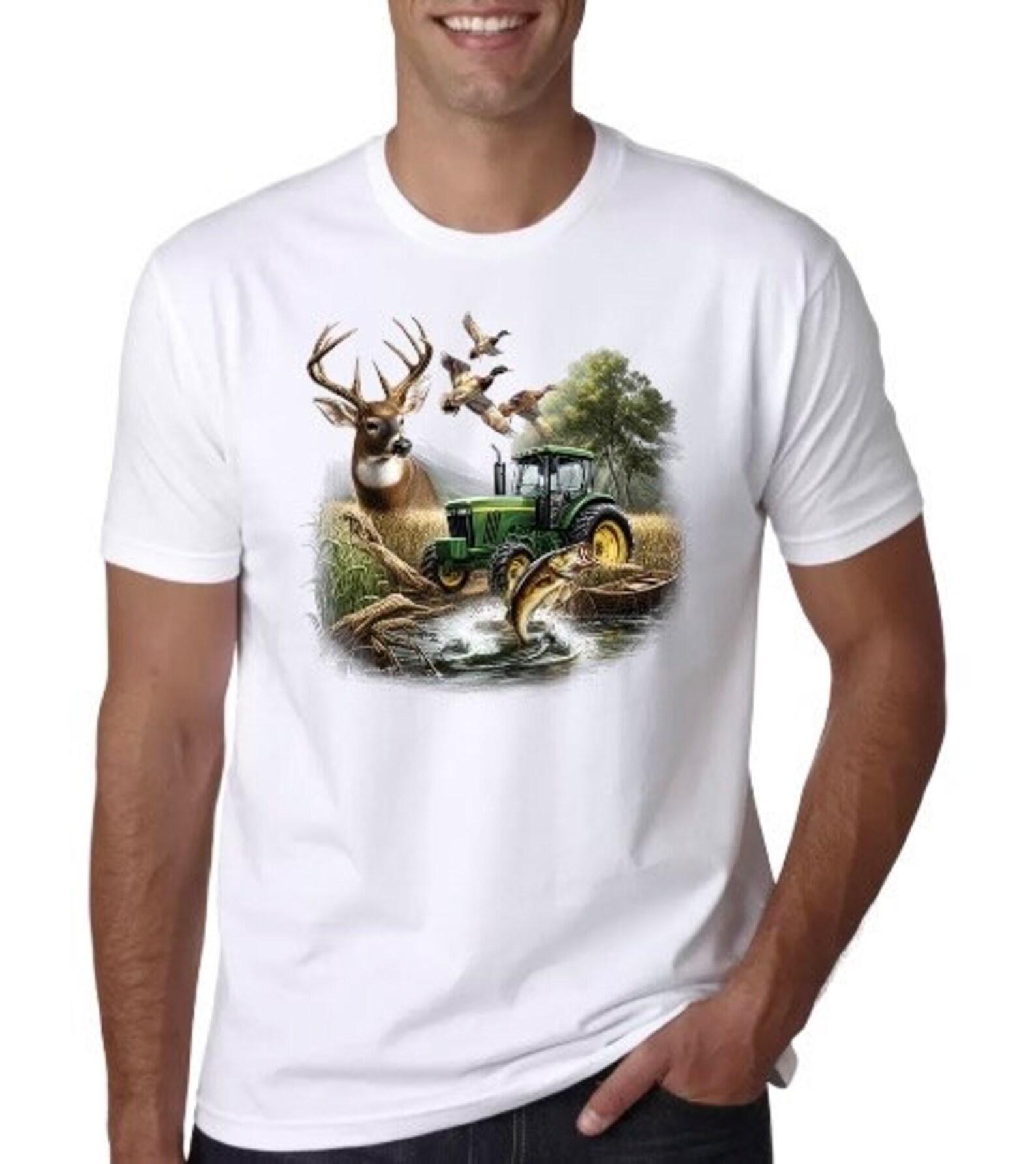Hunting Fish Farm T shirt XL