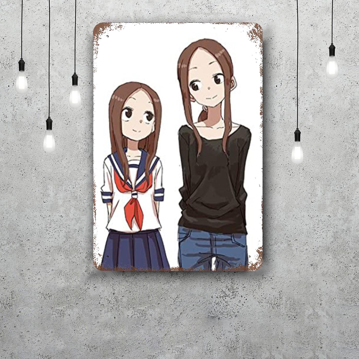 

teasing master takagisan Tin Sign Home Decor Wall Decor Art Wall Mural Room Decoration Decor Retro Metal Sign Plate Bar Posters 20x30cm（7.8x11.8inch）