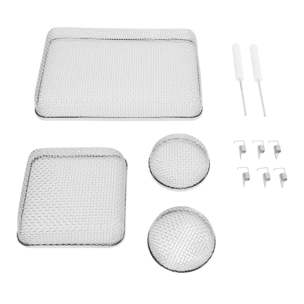 12PCS RV Furnace Vent Heavy Duty Stainless Steel Mesh Screens with Installation Tool for Water Heate
