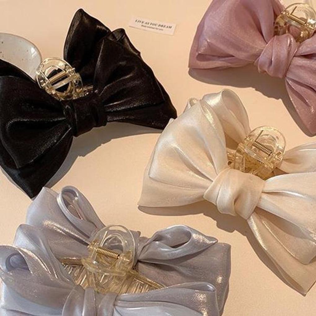 Women's Shining Ribbon Clip Hairpin 2-piece Set