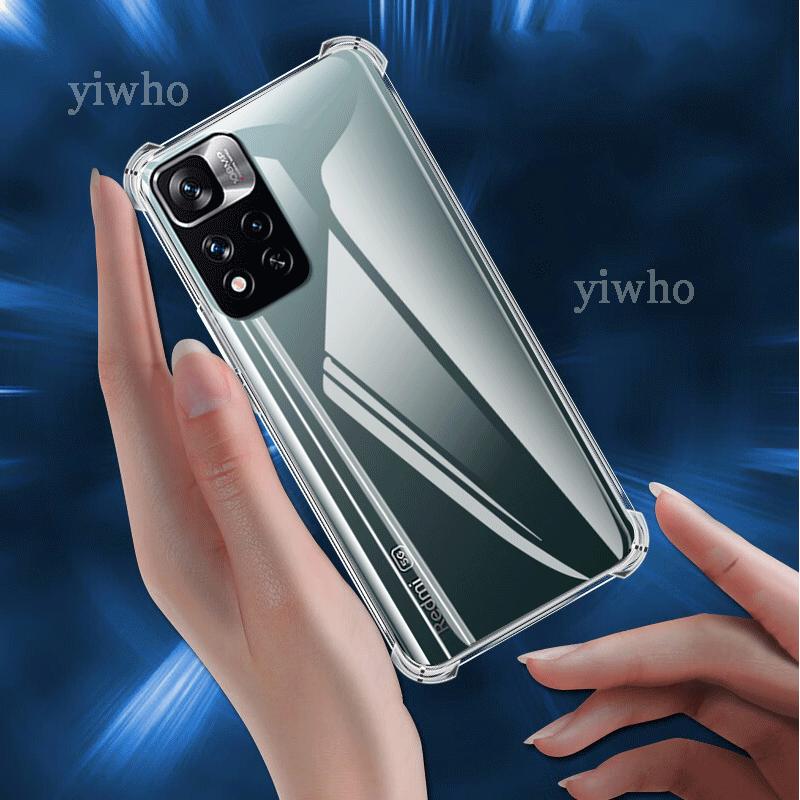 Luxuriöse transparente weiche Silikonhülle für Xiaomi Redmi Note 11 Pro Plus 5G Stoßfest Transparent Note11 Pro+ Pro + Max Hüllen Abdeckungen