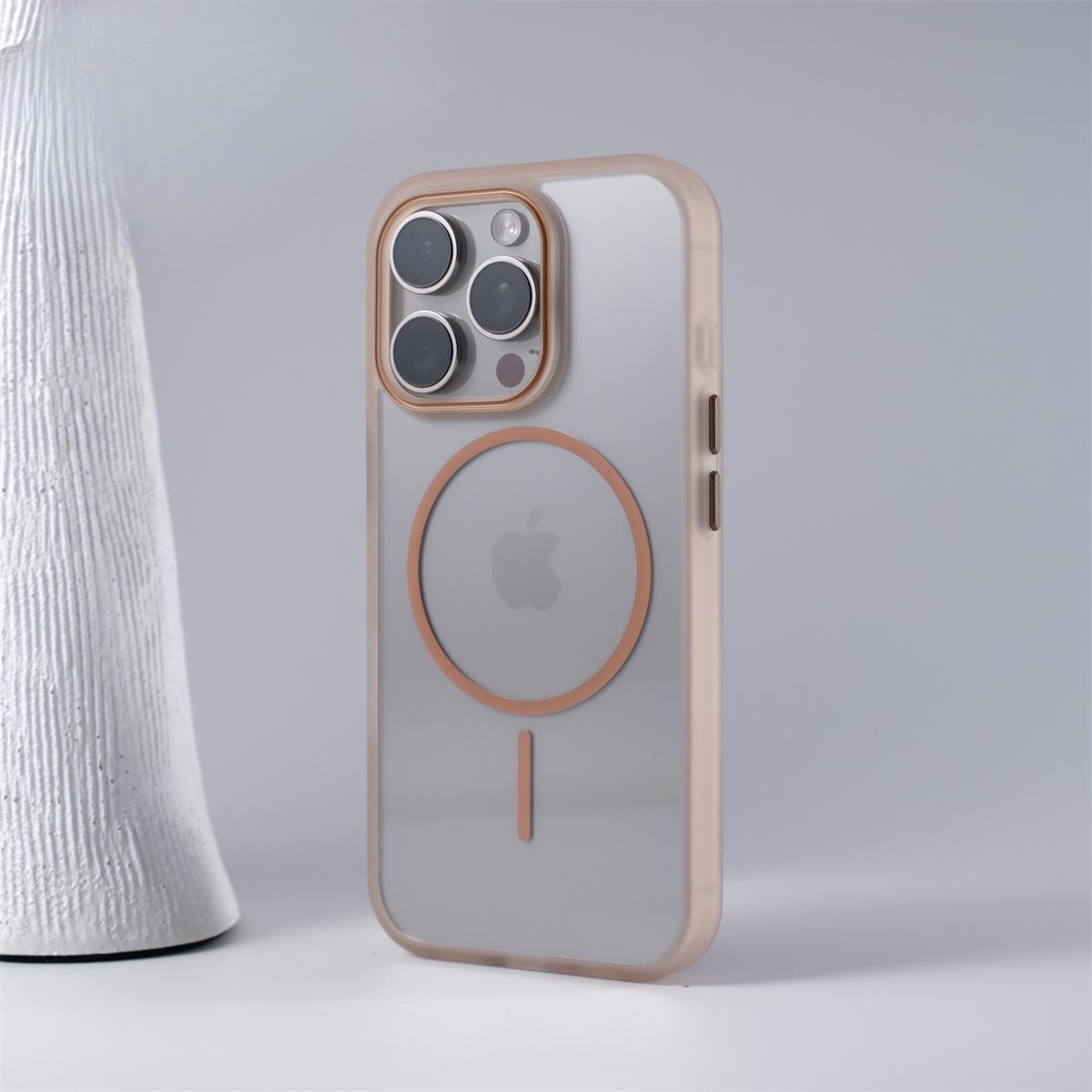 

Новый прозрачный тонкий чехол для телефона с магнитным кольцом для IPhone16, подходит для Apple 15promax, простой противоударный защитный чехол iPhone 12 PROMAX