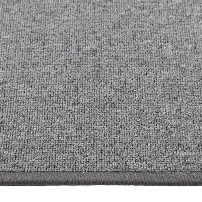VidaXL Tapis de couloir Gris foncé 80x400 cm