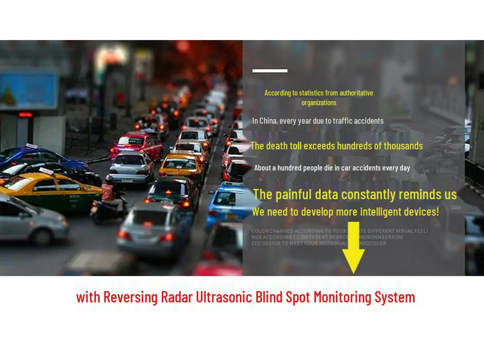 Toter-Winkel-Überwachung & Spurwechselassistent mit Ultraschallradar.