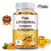 CURCUMINĂ TURMERIC LIPOZOMALĂ, Extract cu Putere Maximă pentru Sănătatea Articulațiilor și Digestie, 100% Pur, 2000mg