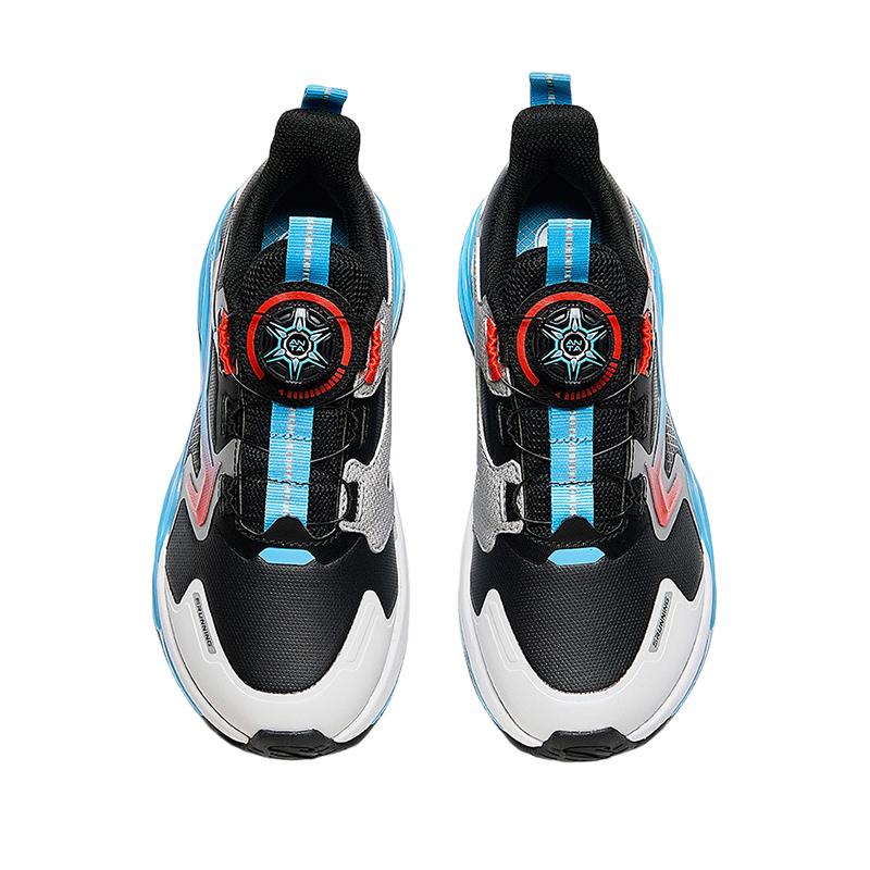 Anta Comfortable Simple Versatile Trendy Kids Running Shoes Kids Sneakers Black Anta-White Sky-Blue A12445536-2