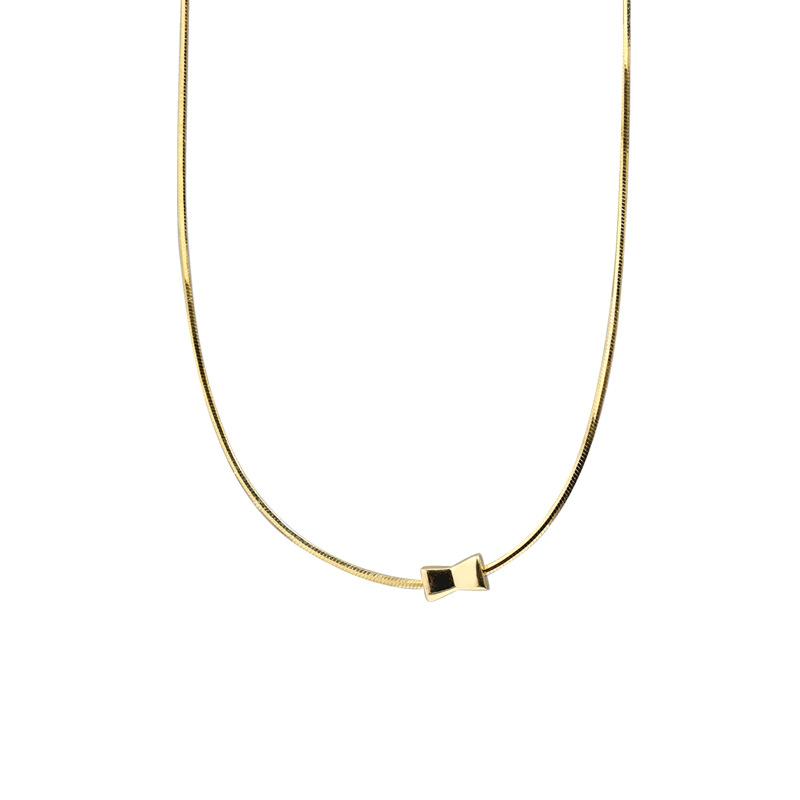 

Ожерелье-бантик, вдохновленное дизайном, новый женский стиль, легкая роскошь, ниша, элитный, цепочка на ключицу, универсальный аксессуар