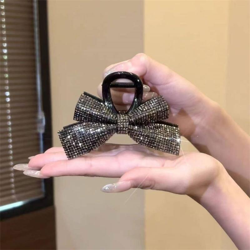 Sparkly Brogue Hair Clip For Women Girls Elegant Without Slip Acrylic Barrettes For Parties Weddings Everyday Use