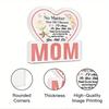 1pc Heart-Shaped Acrylic Table Decor Sign for Mom - 'No Matter How Old I Become, I'll Always Be Your Little Girl' Floral Design 