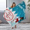 Fluffy Snowman Throw Blanket Cozy Winter Decor Holiday Gift Christmas Home Decor Festive Warm Soft Plush Blanket