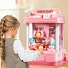 Mini Claw Machine Toy, Home Arcade Game, 180 Rotatable Claw, Music and Lights, USB Powered for 3-5 Years