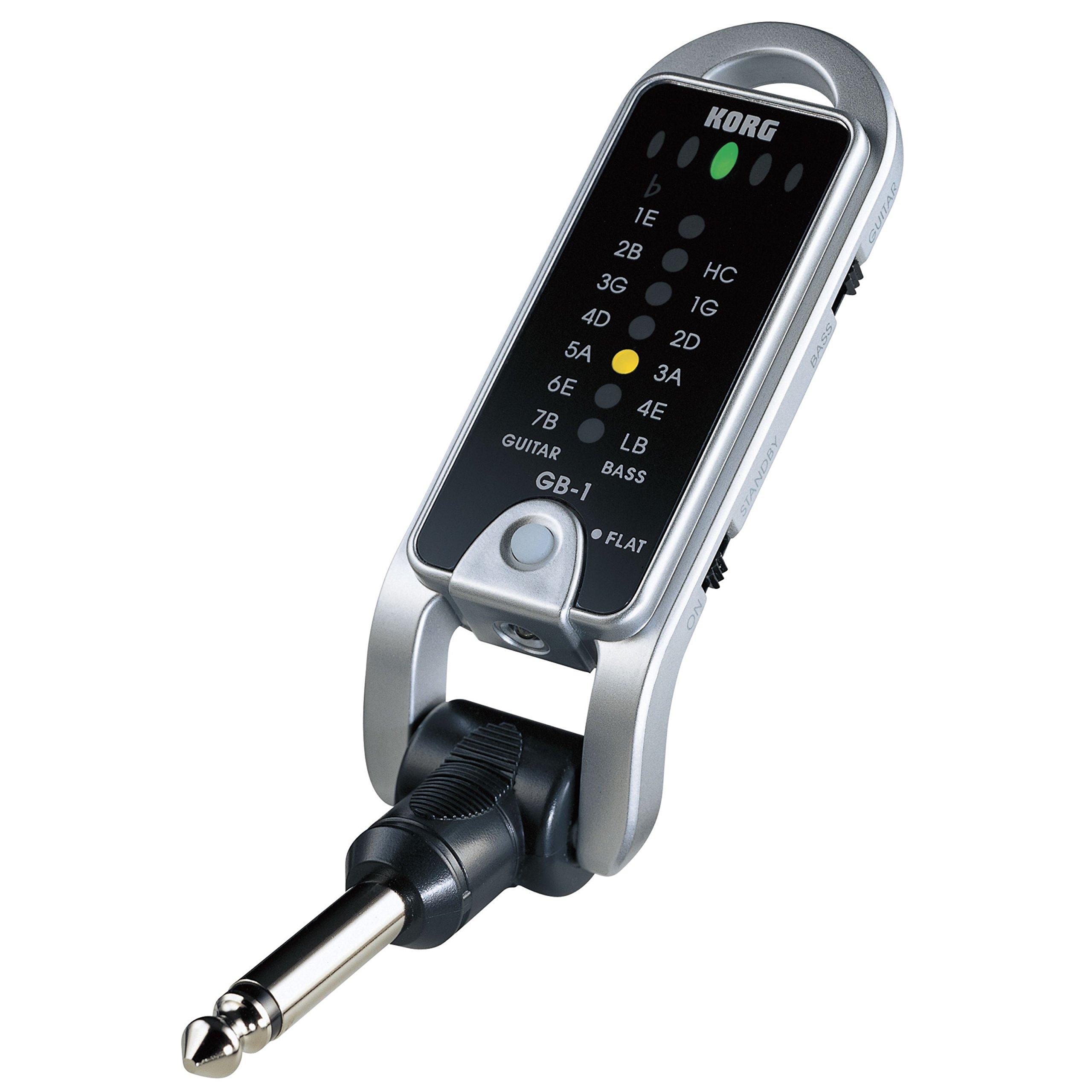 KORG Pitchjack Plugin Tuner for Black Guitar/Bass GB-1-BK