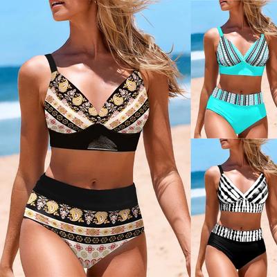 Női szexi fürdőruha Fürdőruha kétrészes fürdőruha Női fürdőruha Új nyomtatott bikini 2024 Új nyári divat Női strandbikini