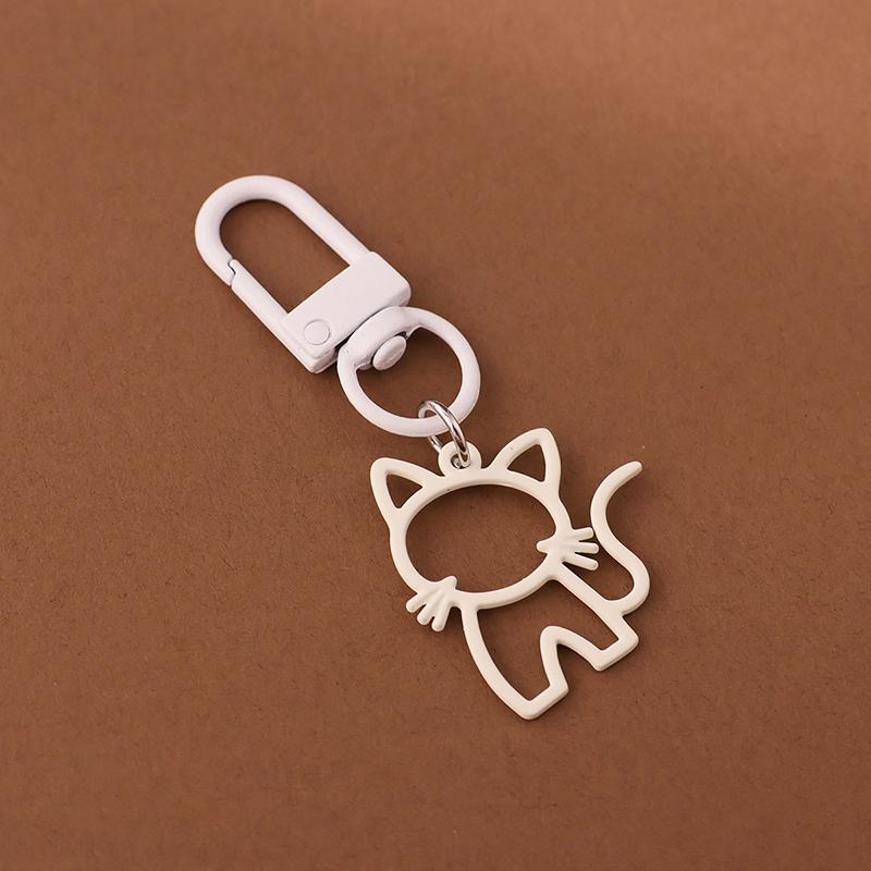 1PC Lobster Buckle Keychain Marker Alloy Creativity Cat Keychain Decoration DIY Gift Pendant Design Party