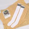 Long Socks With Three Stripes And Over The Knee College Style Performance Dance Women's Pressure Cotton Stocking