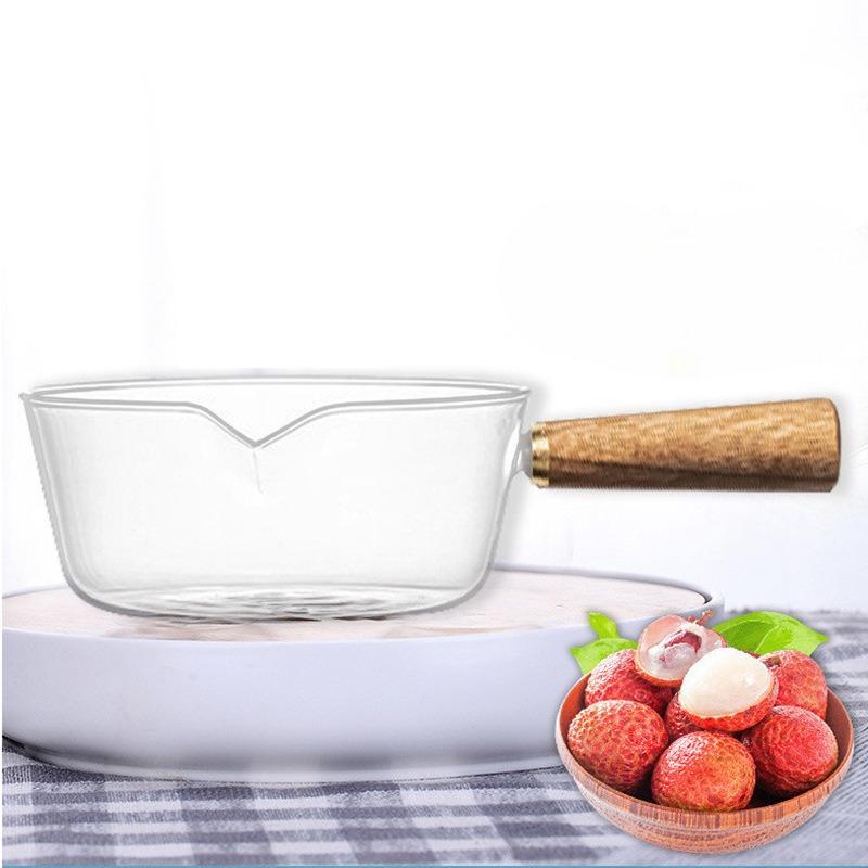 Elektrický keramický sporák vysokoborosilikátové sklo hrnec žáruvzdorné sklo zesílená skleněná mísa otevřený oheň vysokoteplotně odolný hrnec na mléko hrnec na polévku