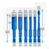 6 Pieces Tile Borer Hole Making Tool Vacuum Brazed Cutter Edge Grinding Granite