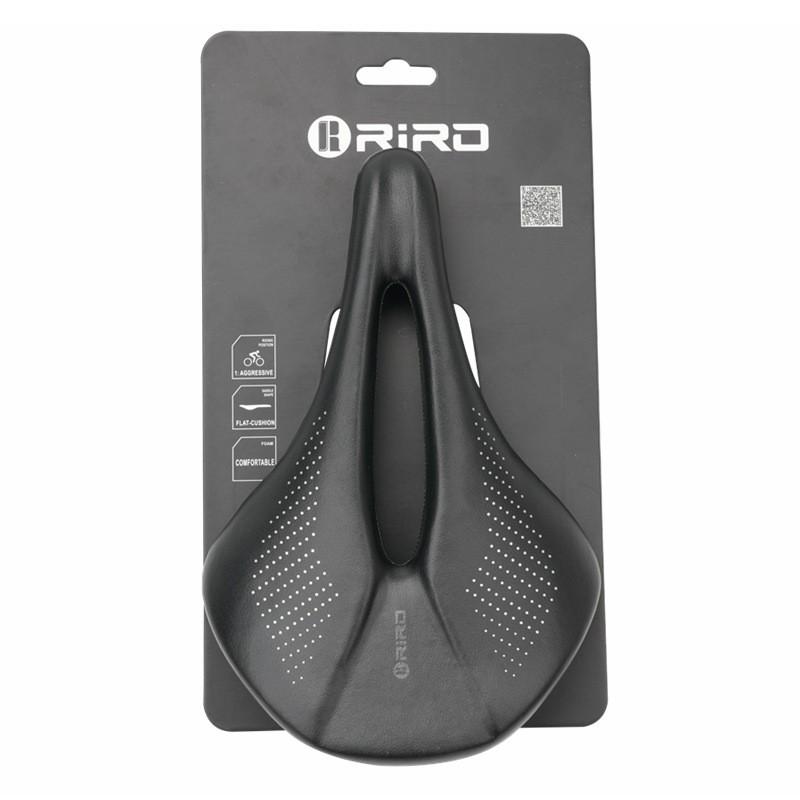 RIRO Carbon Fiber Bicycle Saddle Road Mountain Bikes Short Nose Wide Profile Rail Base