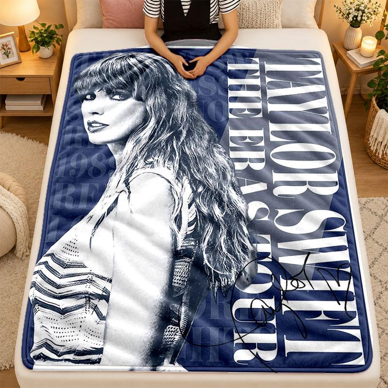 Flannel BlanketTaylor Swift Warm Soft Throw Blanket for Indoor Sofa Bed Living Room Use