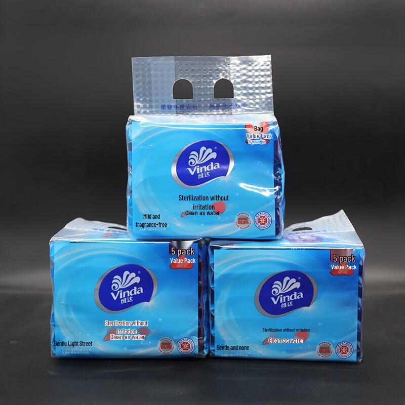 Vinda VW1009 Unscented Portable Wet Wipes, 10-Count x 10-Pack