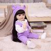 55 Cm Full Silicone Vinyl Reborn Baby Doll Lifelike Newborn Babies Dolls Toy For Kids Christmas Birthday Gifts