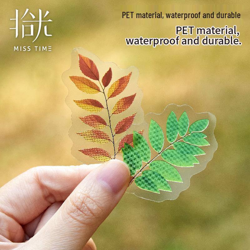 Shí Guāng Leaf Natural Series: Tree-Themed Journal Scenery Stickers (6 Styles)